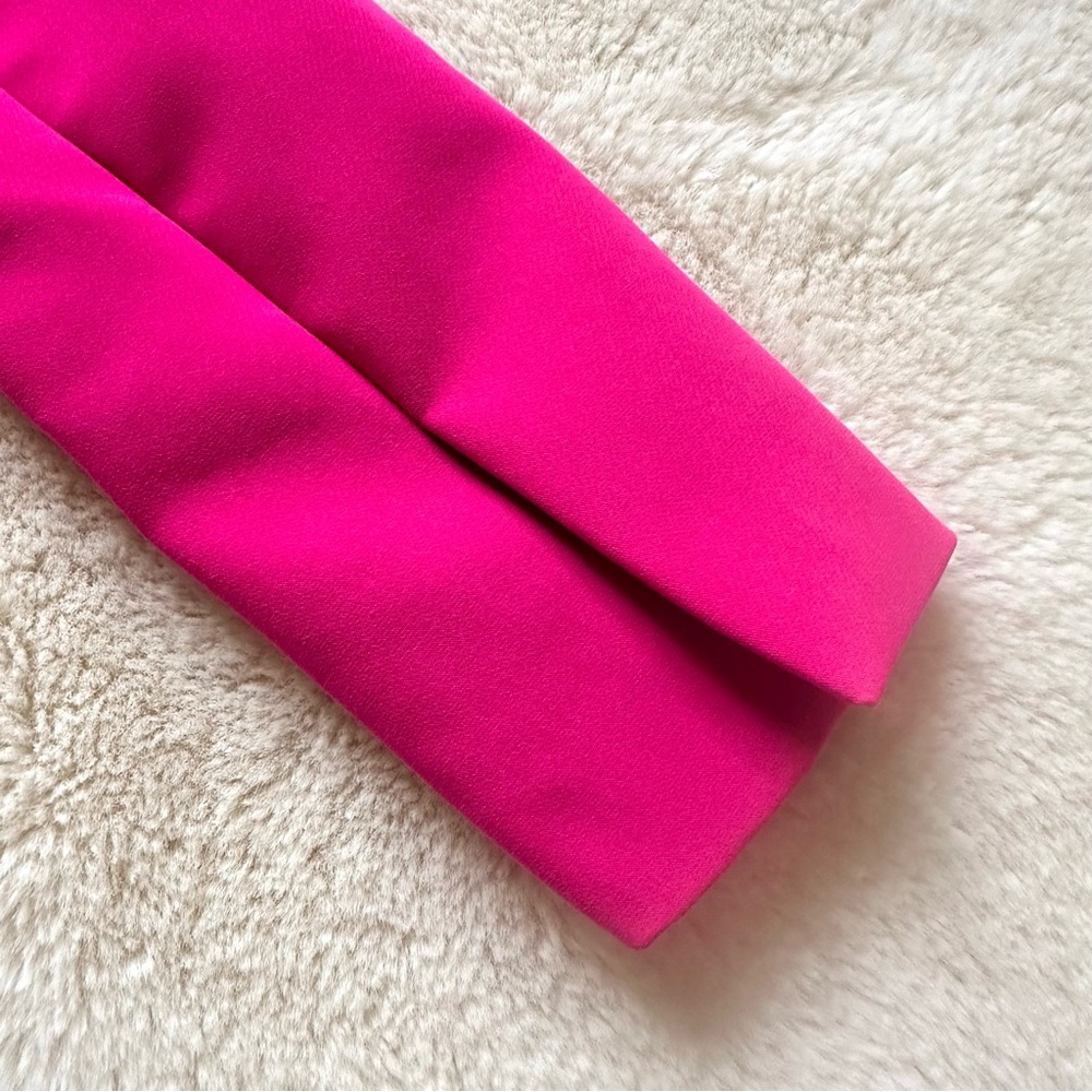 ZARA Cropped Blazer in Bright Fuchsia - Picture 10 of 10